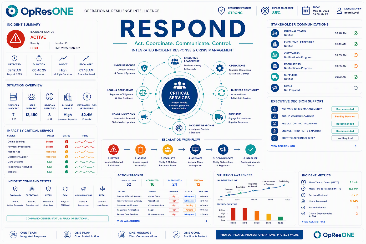 Respond: Coordinated Action When Operational Disruption Occurs